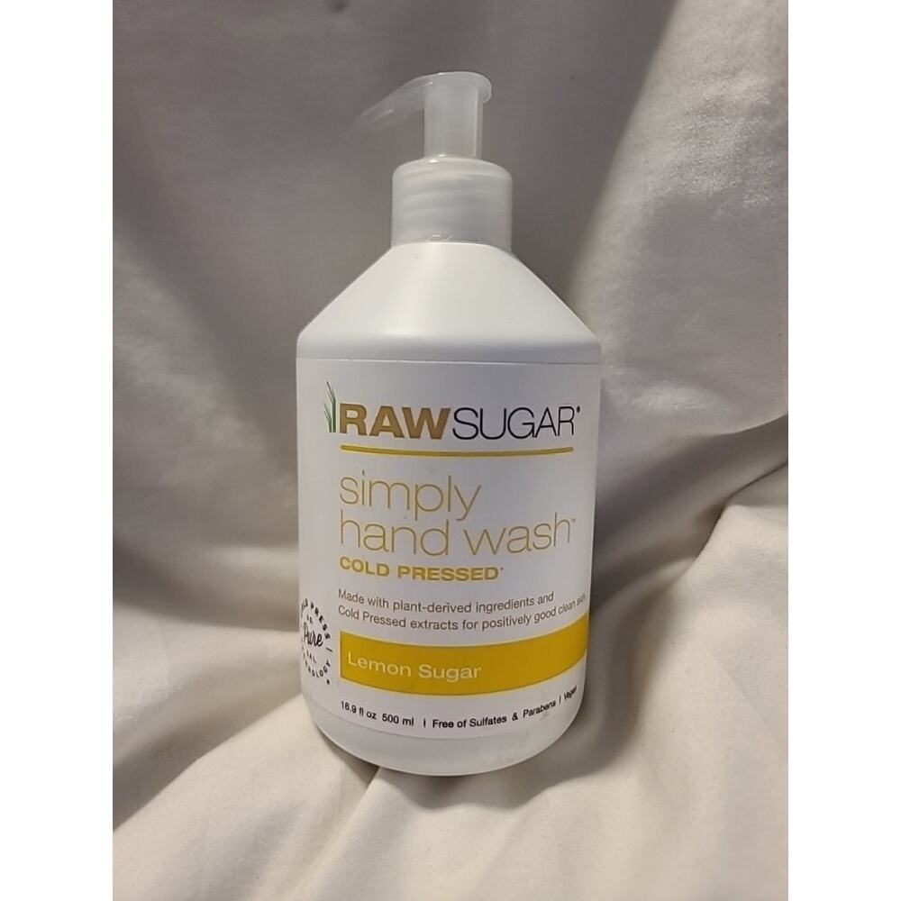Raw Sugar Simply Hand Wash Cold Pressed ~ Lemon Sugar ~ 16.9 Fl Oz